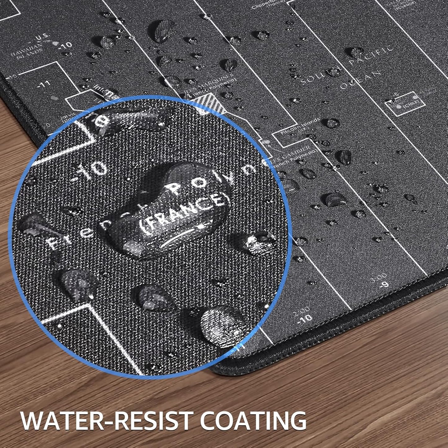 KTRIO Large Gaming Mouse Pad Desk Mat, Superior Micro-Weave Cloth for Precise Mouse Control, Non-Slip Rubber Base, Stitched Edges, Water-Resistant, for Gamer, Office & Home, 31.5" x 11.8" inches