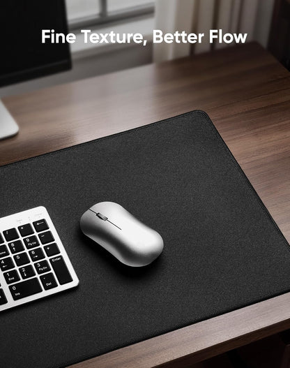 Reniteco Waterproof Large Gaming Mouse Pad with Durable Stitched Edges, Non-Slip Rubber Base, Grainy Jacquard Mouse Mat Desk Pad for Home Office Gaming, 31.5''x11.8''x0.12'', Matte Beige
