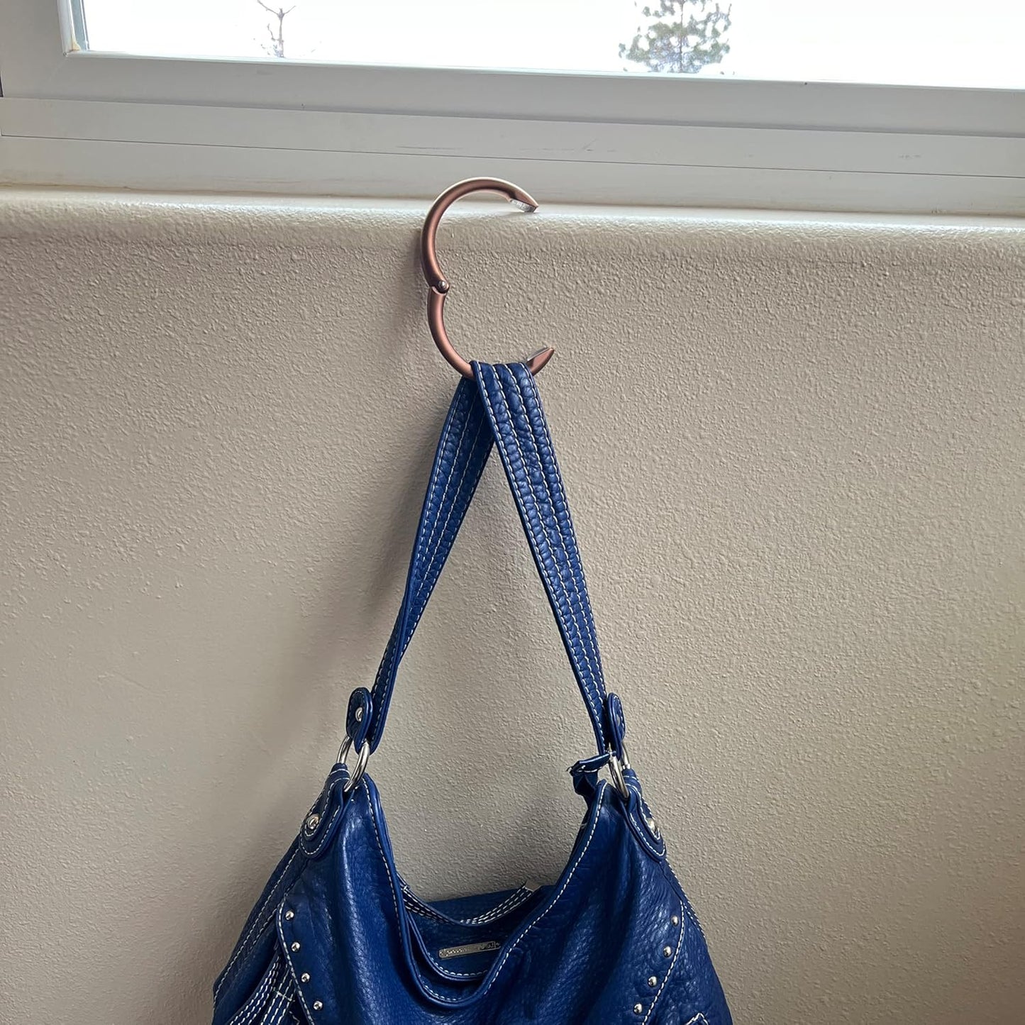 Clipa Bag Hanger - The Ring that Opens Into a Hook, Closes Automatically | Hangs Almost Anywhere in Just 1/2" of Space | Holds 33 lbs | 9 Styles | 3 yr Warranty