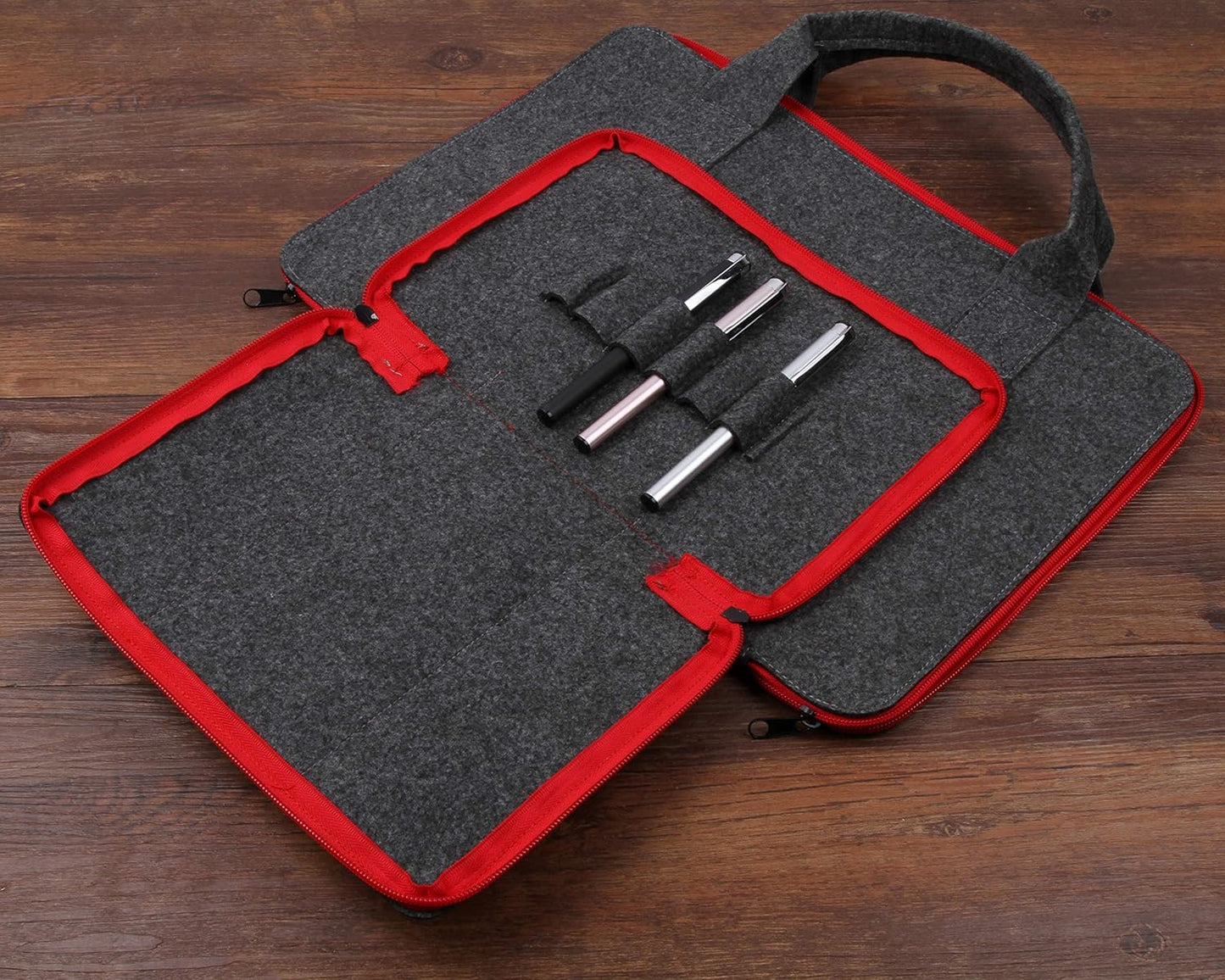 Felt Case Painting Carrying Laptop Case Shockproof Storage Led Light Pad Bag 14.5 x 10.75 Inch Painting Board Leaf Look Weeding Light Box Tools Accessories (For Small Size Light Pad)