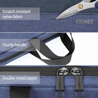 Ytonet Laptop Case, 15.6 inch TSA Laptop Sleeve Computer Bag Water Resistant Computer Case Carrying Cover Compatible for Lenovo, HP, Dell, Asus Notebook, Gifts for Men Women, Grey