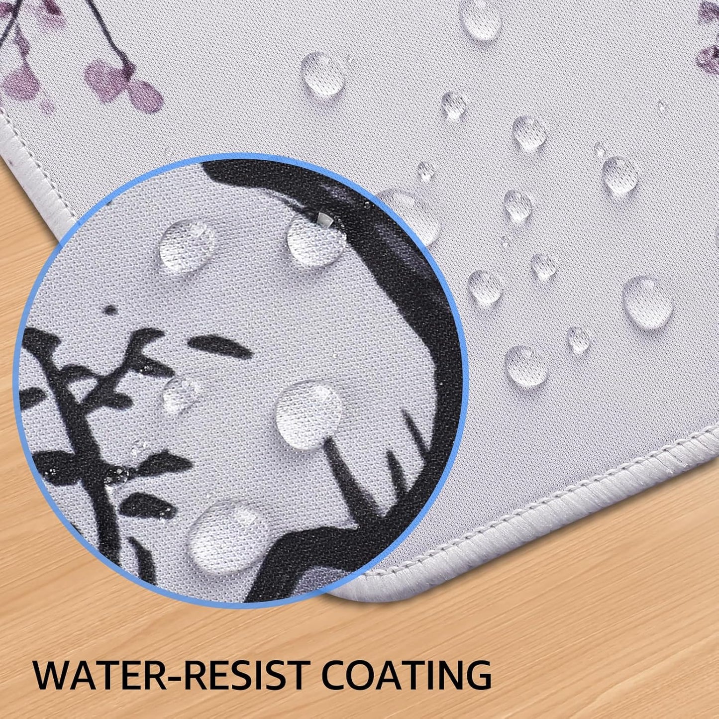 KTRIO Large Gaming Mouse Pad Desk Mat, Superior Micro-Weave Cloth for Precise Mouse Control, Non-Slip Rubber Base, Stitched Edges, Water-Resistant, for Gamer, Office & Home, 31.5" x 11.8" inches