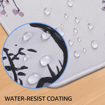 KTRIO Large Gaming Mouse Pad Desk Mat, Superior Micro-Weave Cloth for Precise Mouse Control, Non-Slip Rubber Base, Stitched Edges, Water-Resistant, for Gamer, Office & Home, 31.5" x 11.8" inches