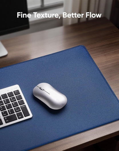 Reniteco Waterproof Large Gaming Mouse Pad with Durable Stitched Edges, Non-Slip Rubber Base, Grainy Jacquard Mouse Mat Desk Pad for Home Office Gaming, 31.5''x11.8''x0.12'', Matte Beige