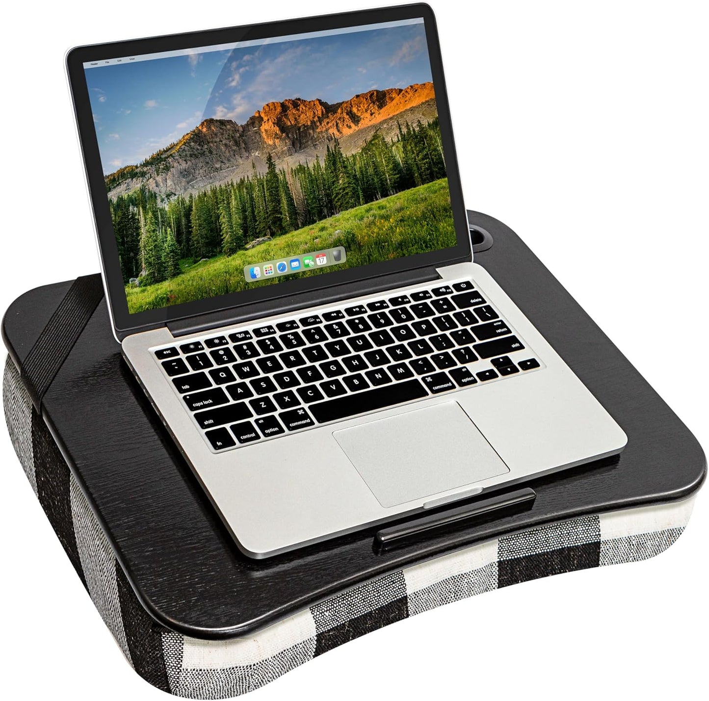 LAPGEAR Designer Lap Desk with Phone Holder and Device Ledge - Arrow Stripes - Fits up to 15.6 Inch Laptops - Style No. 45411