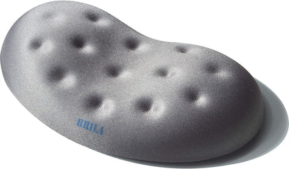 BRILA Ergonomic Memory Foam Mouse Wrist Rest Support Pad Cushion for Computer, Laptop, Office Work, PC Gaming - Massage Holes Design - Wrist Pain Relief (Black Mouse Wrist Rest)
