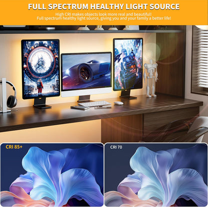 PAUTIX COB LED Strip Lights 5V USB Powered Dotless Super Bright Dimmable LED Lights 3000K Warm White 6.56ft TV Backlights,Flexible 3M Adhesive Under Cabinet Light for Bedroom,Kitchen,Shelf Lighting