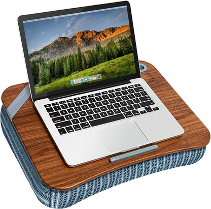 LAPGEAR Designer Lap Desk with Phone Holder and Device Ledge - Arrow Stripes - Fits up to 15.6 Inch Laptops - Style No. 45411