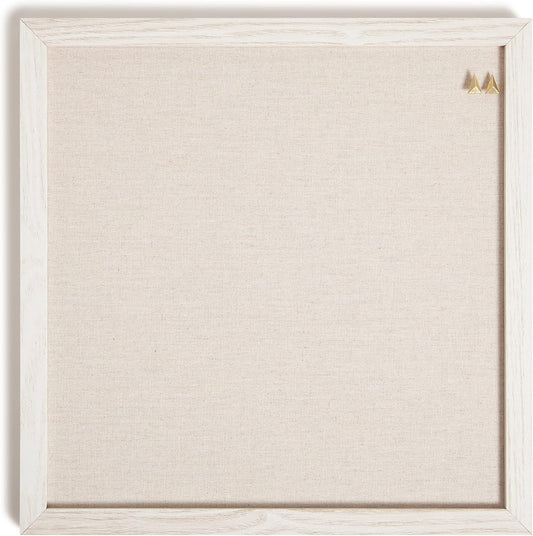 U Brands Rustic Weekly Dry Erase Board with White Wooden Frame, Office Supplies, 14” x 14”