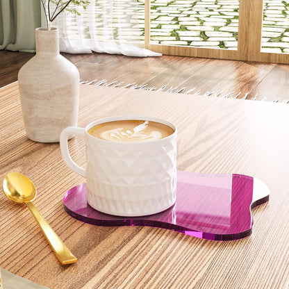 Acrylic Coaster Decorative Plates, Irregular Bar Drink Coaster, Clear Cloud Shape Coffee Cup Coaster, Perfect for Tabletop Protection and Accessories Display.(Gold)