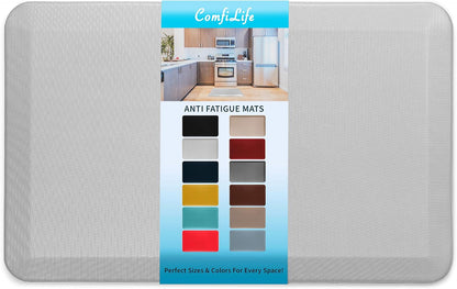 ComfiLife Anti Fatigue Floor Mat – 3/4 Inch Thick Kitchen Mats for Floor, Standing Desk Mat, Kitchen Rug – Comfort at Home, Office – Durable – Stain Resistant – Non-Slip Bottom (20" x 32", Black)
