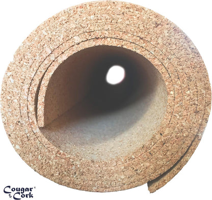 Cougar Cork Roll 24" x 48" - 1/8" Thick - Premium 100% Natural Cork Board Roll for DIY Projects