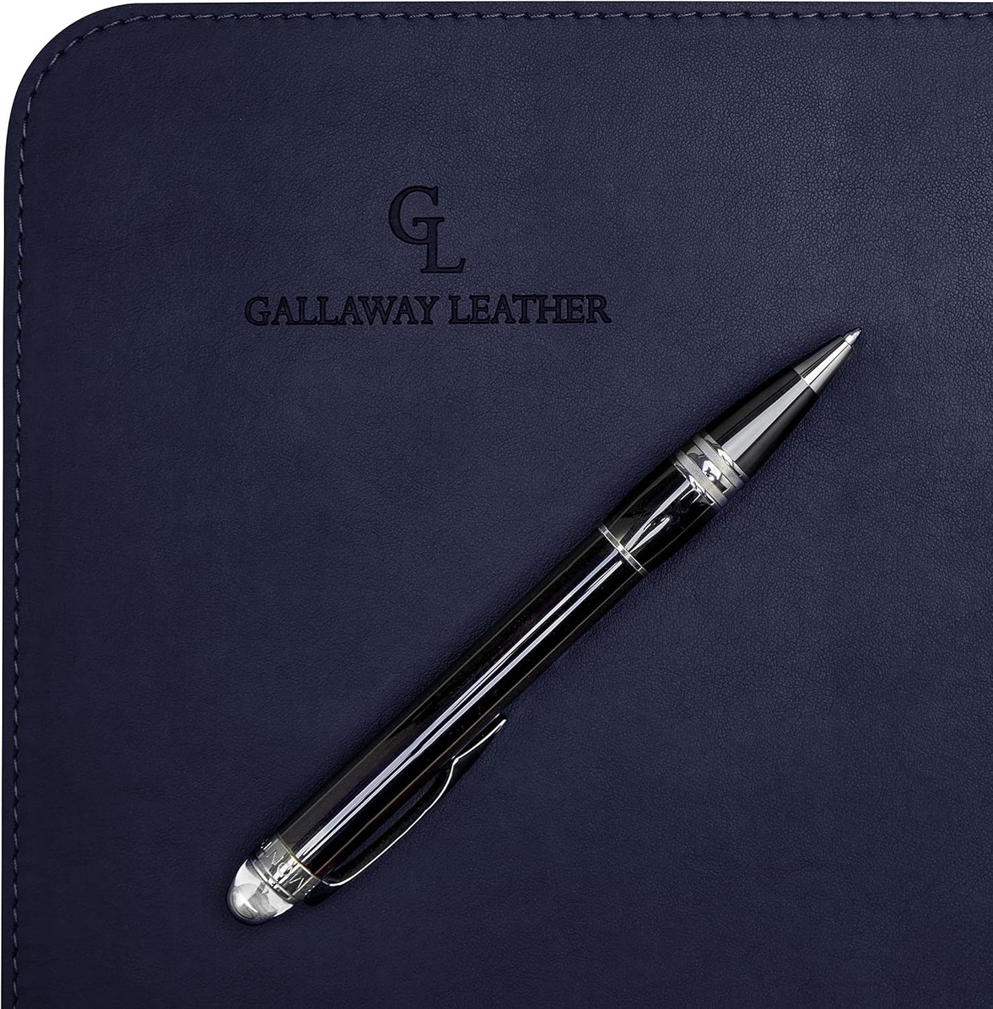 Gallaway Leather Desk Mat, Office Writing Desk Pad, Large 36" x 17" Dark Brown, for Top of Desks, Gift Ready Elegant Computer Desk Cover Protector PU Leather
