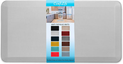 ComfiLife Anti Fatigue Floor Mat – 3/4 Inch Thick Kitchen Mats for Floor, Standing Desk Mat, Kitchen Rug – Comfort at Home, Office – Durable – Stain Resistant – Non-Slip Bottom (20" x 32", Black)