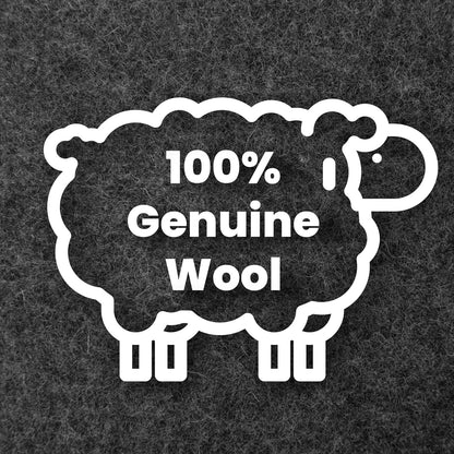 Premium Real Wool Felt Desk Pad with Non-Slip Backing - 32" x 16"