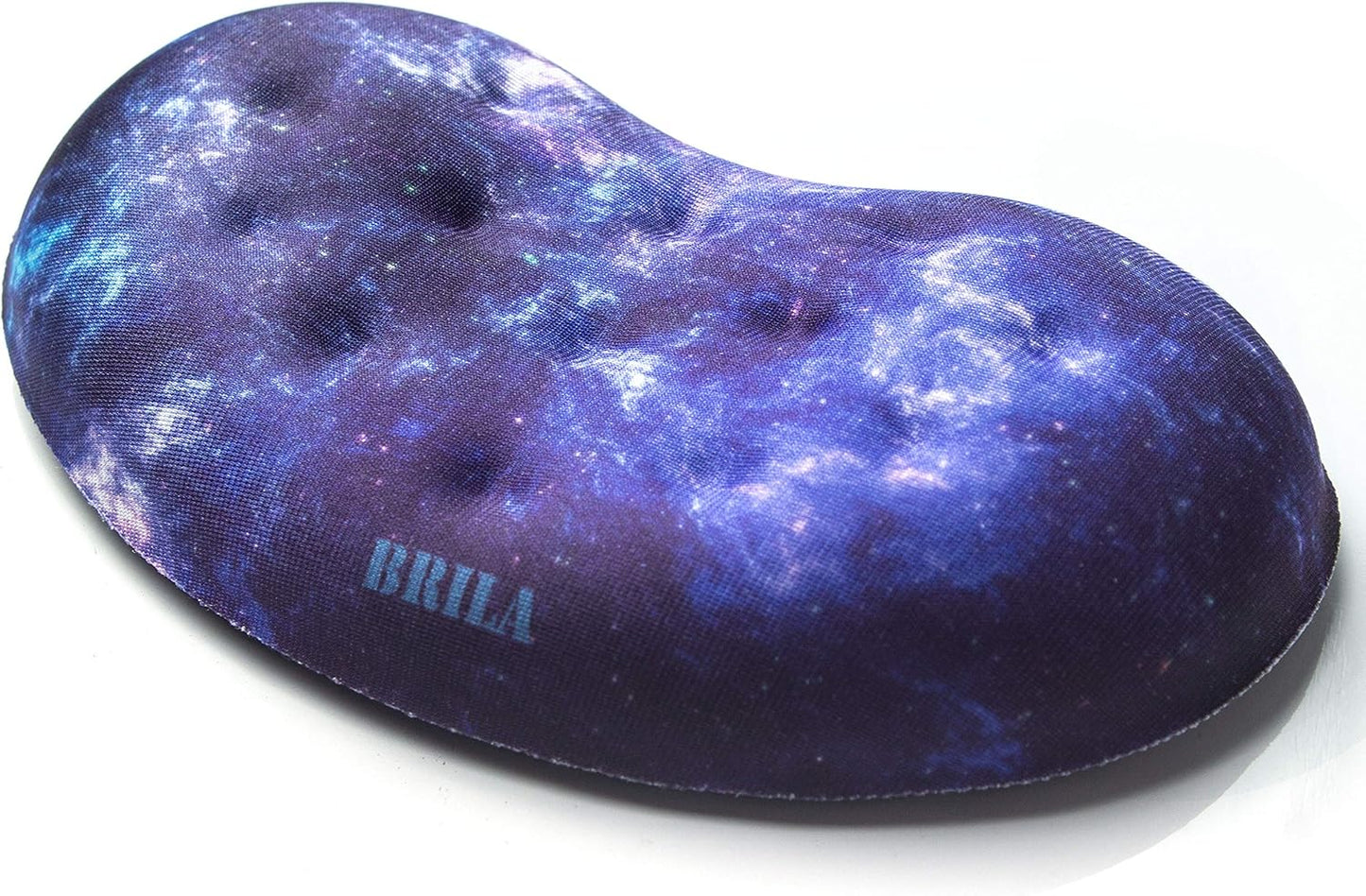 BRILA Ergonomic Memory Foam Mouse Wrist Rest Support Pad Cushion for Computer, Laptop, Office Work, PC Gaming - Massage Holes Design - Wrist Pain Relief (Black Mouse Wrist Rest)