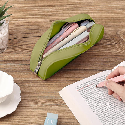 Mr. Pen- Silicone Pencil Case, Aesthetic Pencil Bag for Women, Makeup Pouch, Multifunctional Pouch for Stationery, Cosmetics and Electrical Goods Storage