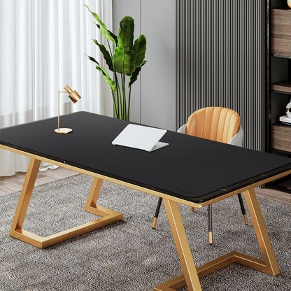 Mydours 40" x 20" Extra Large Desk Mat, PU Leather & Cork Desk Pad, Large XXL Desk Mouse Pad for Workstation, Office, Home, Computer Desk Mat with Keyboard & Mouse (Black)