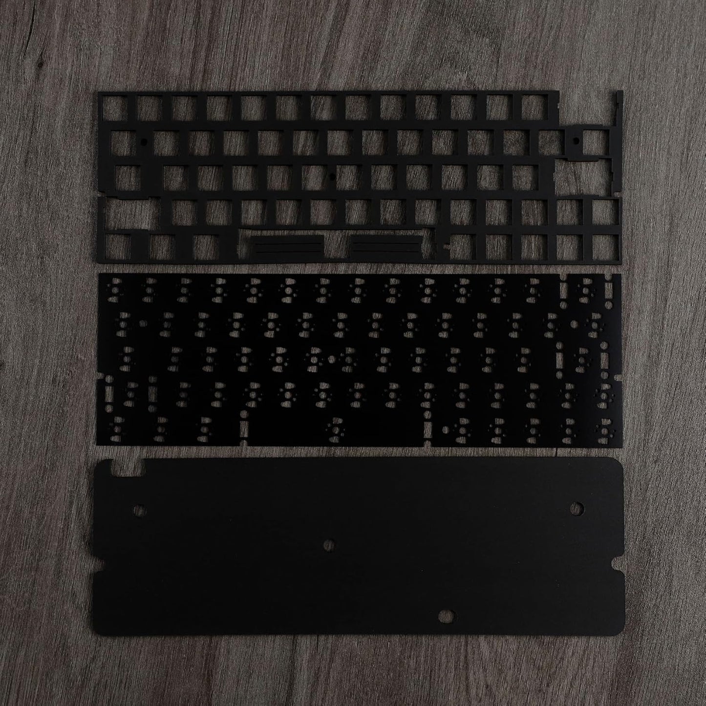 YMDK Keyboard Sound Dampening Foam 61 64 Layout 3-Piece Set Poron Silencer Pad Gasket Switches Dampener for Mechanical Keyboard