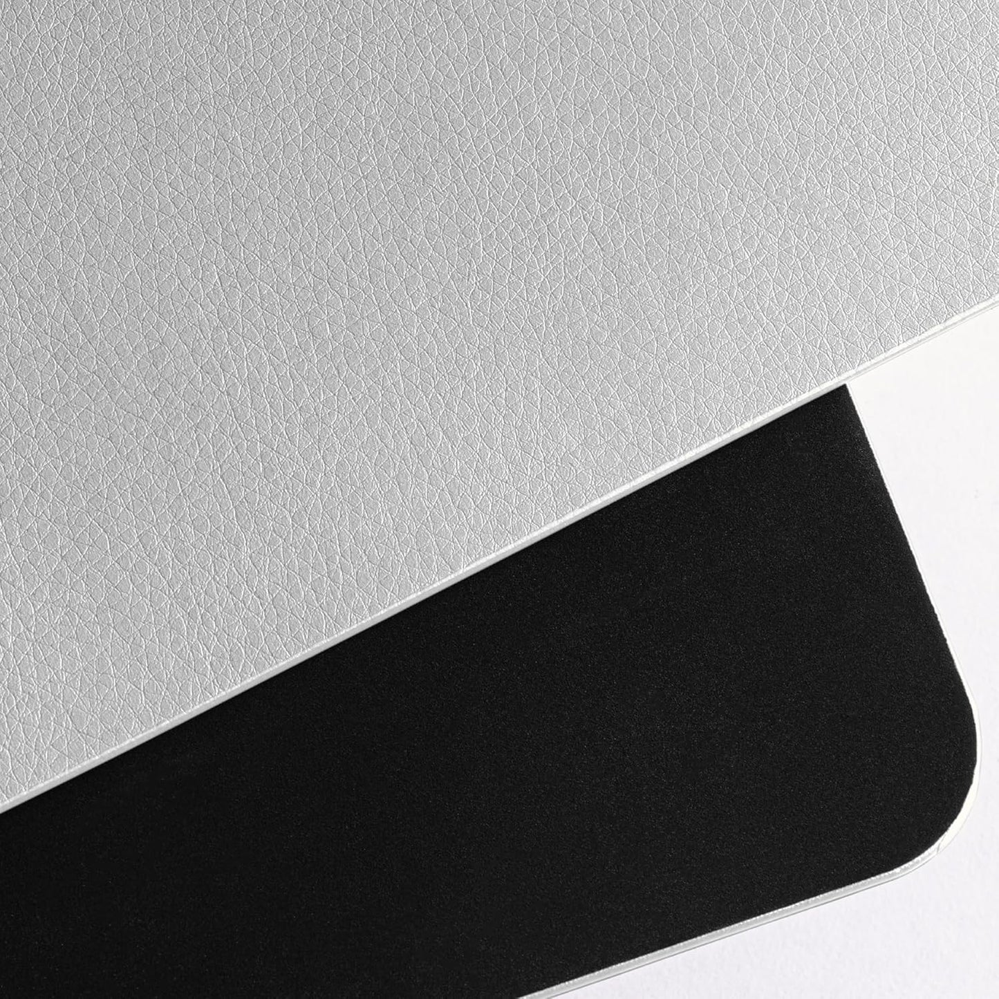Nekmit Leather Desk Blotter Pad 17 x 12 Inches, Flat, Non-Slip, Waterproof, Black