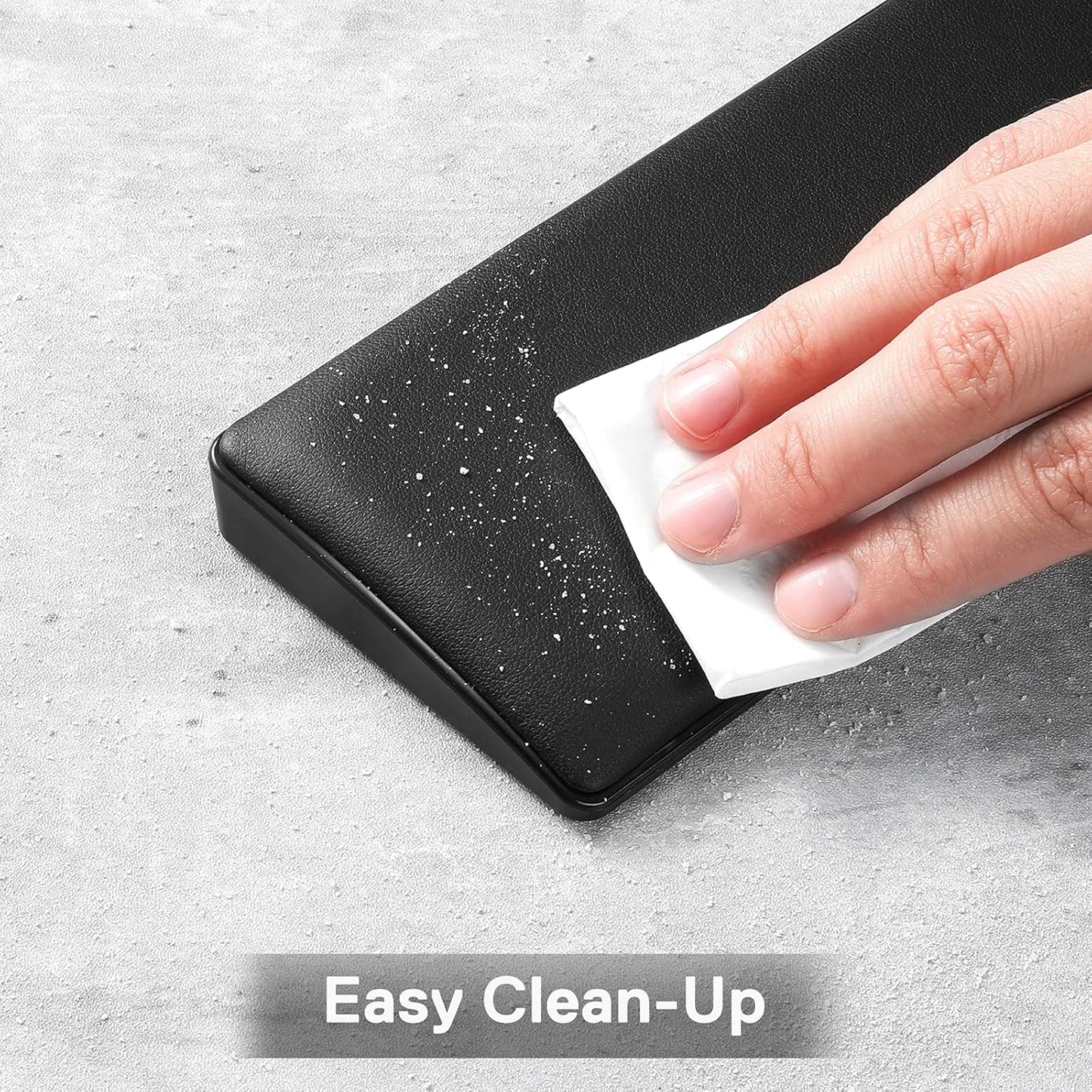 Redragon P037 Meteor L Computer Keyboard Wrist Rest Pad, Ergonomic Soft Memory Foam Wrist Support w/Anti-Slip Rubber Base, 100% 104 Keys Standard Size 17.12 x 2.87 in, 0.78 inch (20mm) Height, Black