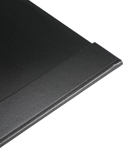 24" x 18" Leather Desk Blotter with Top Rail for Writing Leather Executive Desk Pad Protector Desk Mat for Office Home Workplace Black