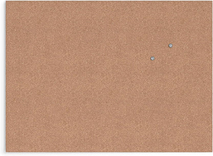 U Brands Cork Canvas Bulletin Board, 14" x 14" Inches, Frameless (463U00-04)