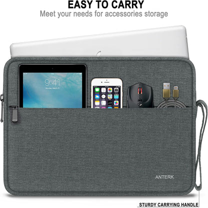 Laptop Sleeve 14 Inch, Water Resistant Traveling Computer Cover with Handle, Shockproof Protective Carrying Laptop Case Compatible for 14 Inch MacBook Air/Pro, HP, Dell, Asus, Lenovo, Black