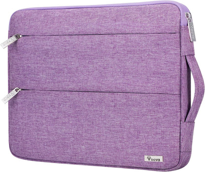Voova 15.6 16 Inch Laptop Sleeve Case Compatible with MacBook Pro 16 M1/M2/M3/M4 Max 2019-2025, 15.6-16” Hp Lenovo Acer Asus, Waterproof Slim Computer Bag Cover with Handle, Grey