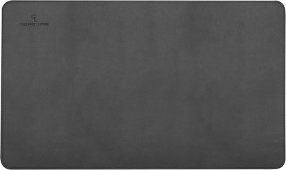 Gallaway Leather Desk Mat, Office Writing Desk Pad, Large 36" x 17" Dark Brown, for Top of Desks, Gift Ready Elegant Computer Desk Cover Protector PU Leather