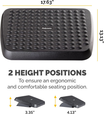 Fellowes 48121 Standard Foot Rest, Graphite
