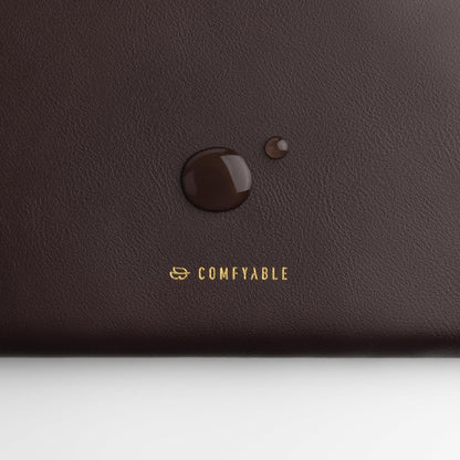 Comfyable Slim Protective Laptop Sleeve Compatible with 13/14 Inch MacBook Air & MacBook Pro M5/M4/M3/M2 Pro/Max 2026, Mac Travel Case, Laptop Pouch, Slim PU Leather Cover, Brown