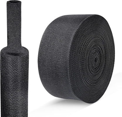 Braided Sleeving Heat Shrinkable Fabric 2:1 Ratio- Abrasion Protection Flexibility Wiring Harness Cable Sheath (3/8" ID, 16ft) - Colors A