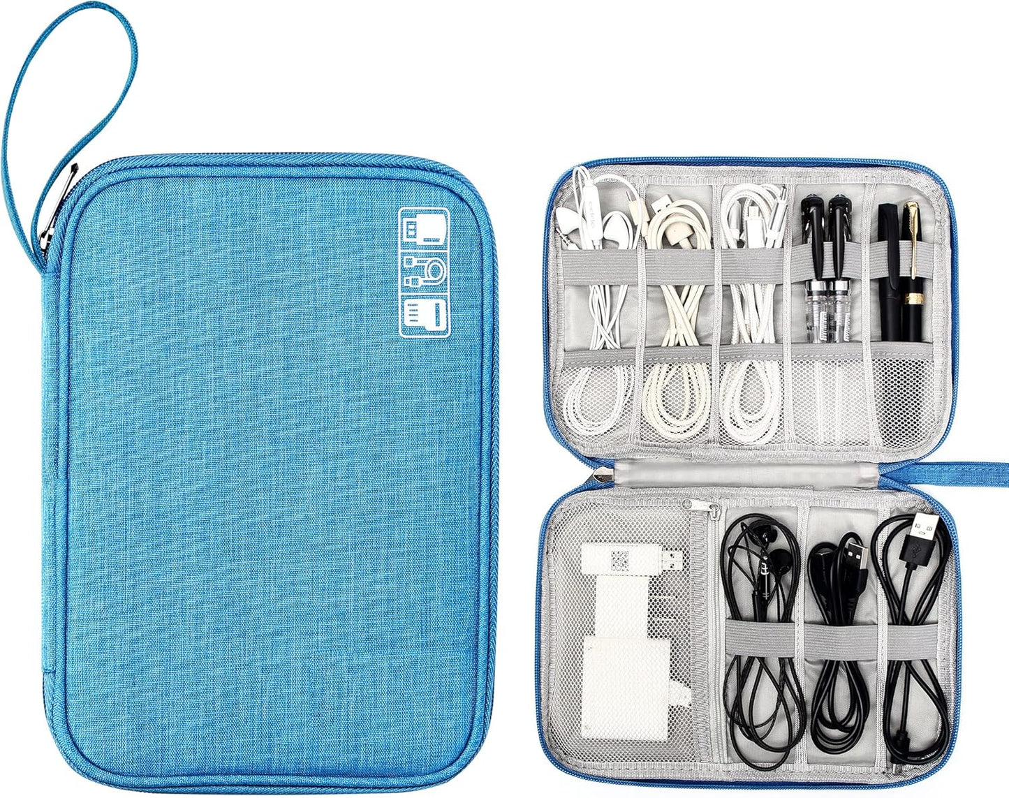 CILLA Electronics Organizer Travel, Travel Cord Organizer Case, Compact Electronics Accessories Bag for Cable, Cord, Charger, Phone
