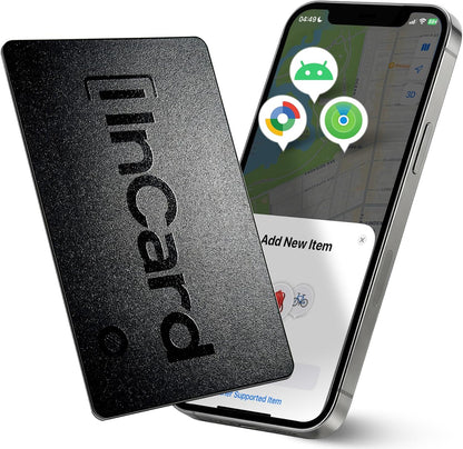 Wallet Tracker Card for Both Google’s Find Hub and Apple Find My, 5 Years Battery Life Ultra-Thin Android Tracker Card, IP68 Waterproof Wallet Finder for Passport, Purse,Gags,1 Pack