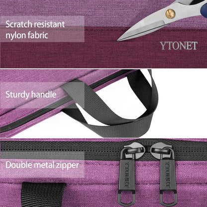 Ytonet Laptop Case, 15.6 inch TSA Laptop Sleeve Computer Bag Water Resistant Computer Case Carrying Cover Compatible for Lenovo, HP, Dell, Asus Notebook, Gifts for Men Women, Grey