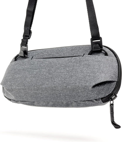 Peak Design Small Tech Pouch, Black, Electronics Organizer for Travel or Everyday Carry, Origami-Style Storage, Cable Pass-Through, Weatherproof Recycled Nylon, Gear Carry Bag for Men and Women