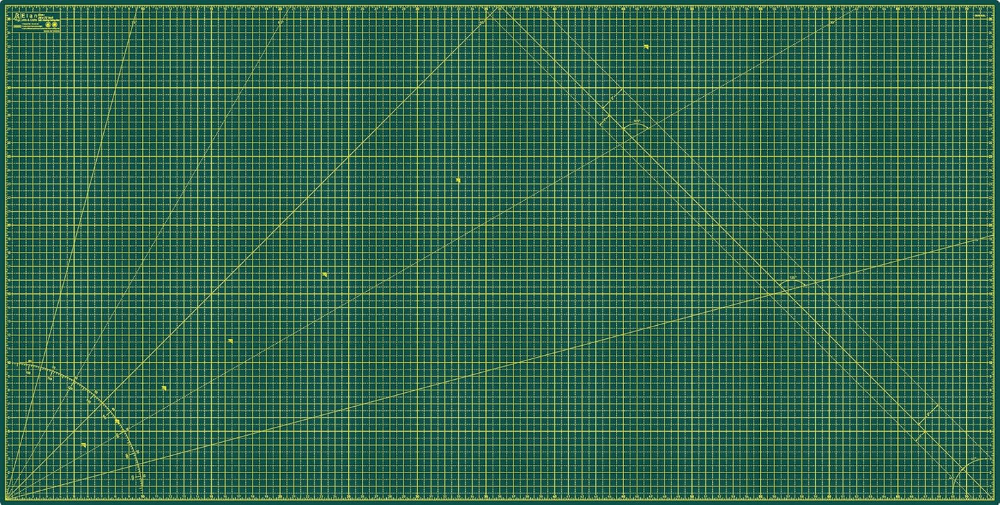 Elan Cutting Mat 36x72 Green, Extra Large Self Healing Cutting Mat 36 x 72 Inch, 5-Ply Craft Board Green, Hobby Board for Sewing and Quilting