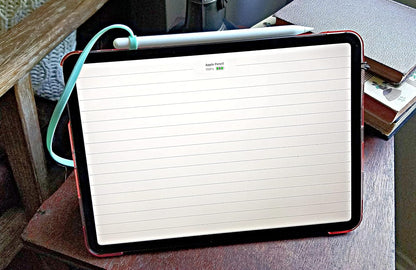 ZoopLoop Blue Silicone Scratchproof 20.75in Tether for Digital Electronic Styluses (Diameter Range: 0.27-0.37in) - Secure Stylus to Tablet Case - Tablet Pencil Holder Accessory