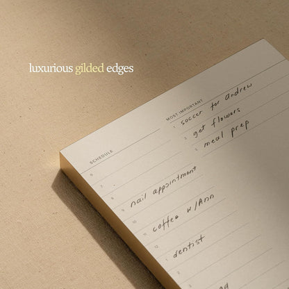 Daily To-Do List Notepad – Desk Pad for Work and Study, Lime, 8.25x5.85 Inches