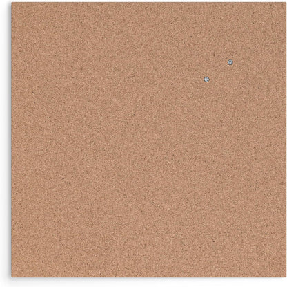 U Brands Cork Canvas Bulletin Board, 14" x 14" Inches, Frameless (463U00-04)