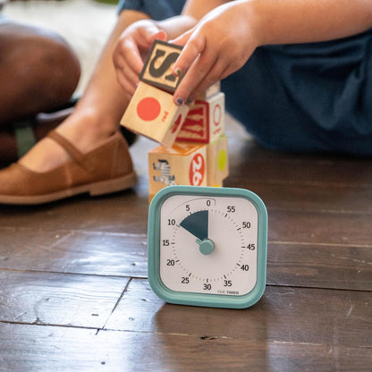 Time Timer MOD 60-Minute Visual Timer, Home Edition, Silent Operation, Study Tool for Homeschool and Office Use (Lake Day Blue)