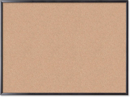 U Brands Cork Bulletin Board, 17" x 23", Black Wood Frame