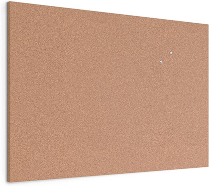 U Brands Cork Canvas Bulletin Board, 14" x 14" Inches, Frameless (463U00-04)