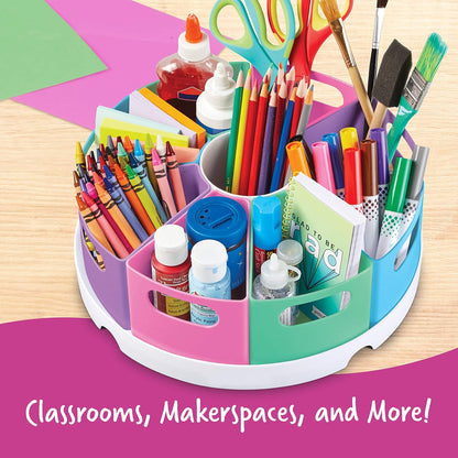Learning Resources Create a Space Storage Center - Toy Desk Organizer, Classroom Workspace Must Haves, Homeschool Organization, Arts & Crafts , Caddy, Office & Teacher Supplies