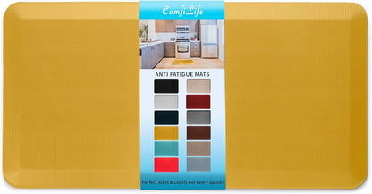 ComfiLife Anti Fatigue Floor Mat – 3/4 Inch Thick Kitchen Mats for Floor, Standing Desk Mat, Kitchen Rug – Comfort at Home, Office – Durable – Stain Resistant – Non-Slip Bottom (20" x 32", Black)