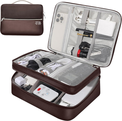 CILLA Electronics Organizer Travel, Travel Cord Organizer Case, Compact Electronics Accessories Bag for Cable, Cord, Charger, Phone