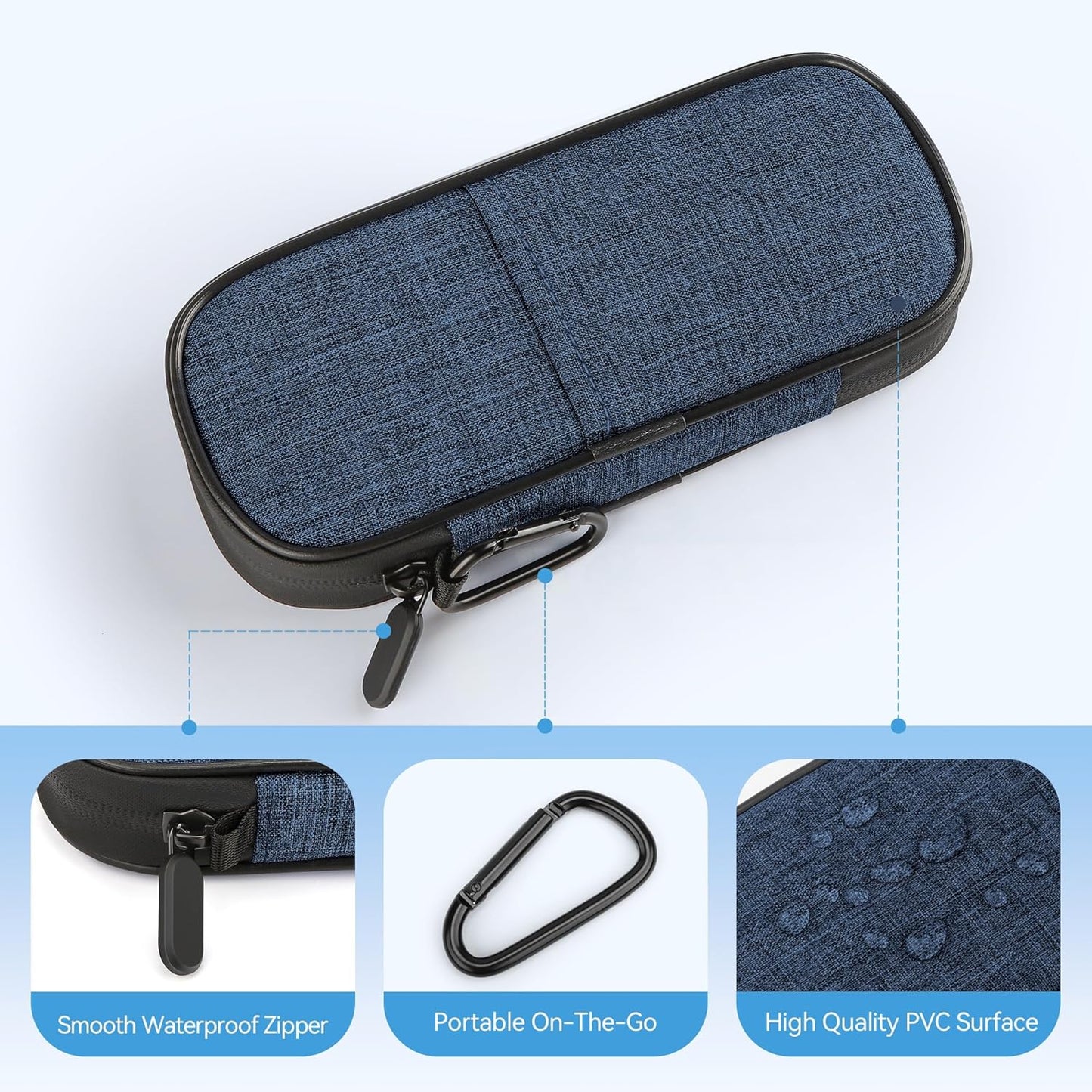Gelozid Insulin Pen Cooler Travel Case Diabetic Medication Insulated Cool Organizer with 2 Reusable Ice Packs for Insulin Pen and Other Diabetic Supplies, for the Daily Life and Trip(Black)
