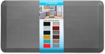 ComfiLife Anti Fatigue Floor Mat – 3/4 Inch Thick Kitchen Mats for Floor, Standing Desk Mat, Kitchen Rug – Comfort at Home, Office – Durable – Stain Resistant – Non-Slip Bottom (20" x 32", Black)