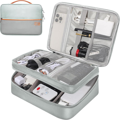 CILLA Electronics Organizer Travel, Travel Cord Organizer Case, Compact Electronics Accessories Bag for Cable, Cord, Charger, Phone